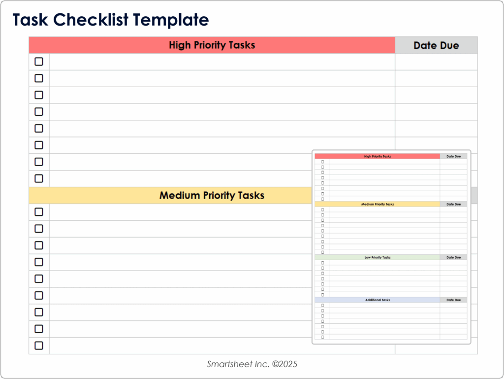 15 free task list templates