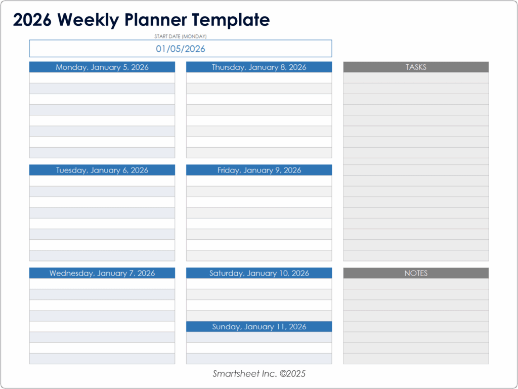 20 free calendar templates work personal planning