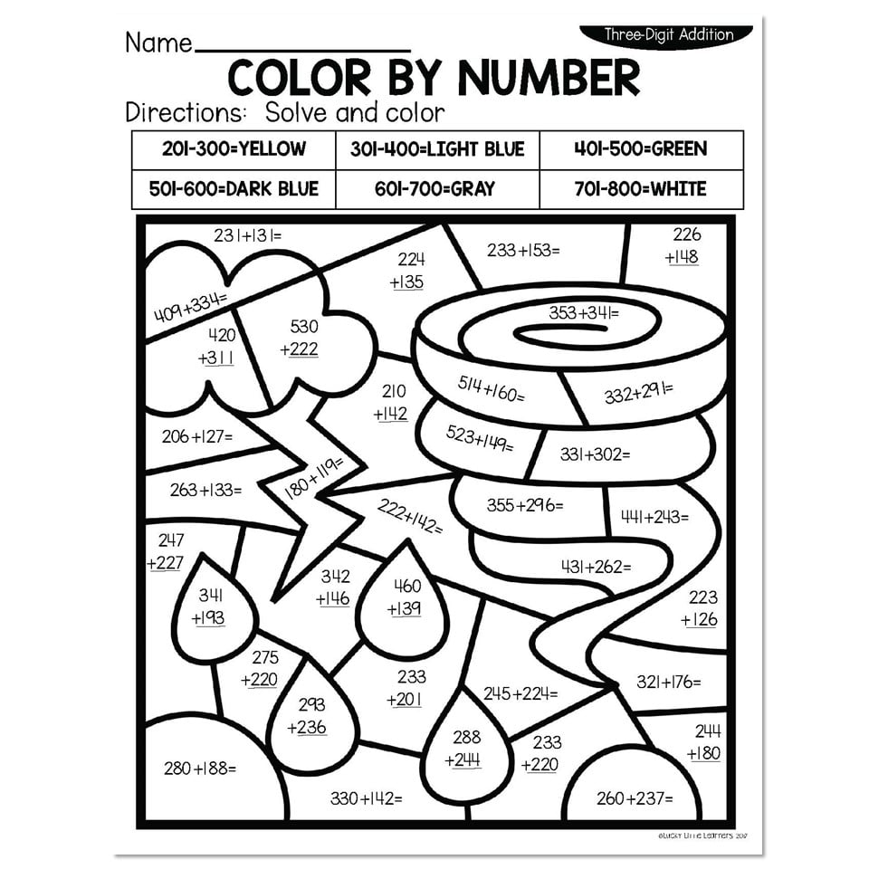 3rd Grade Color By Number - Color By Number Worksheets 3rd Grade 3rd Grade Math Coloring Squared