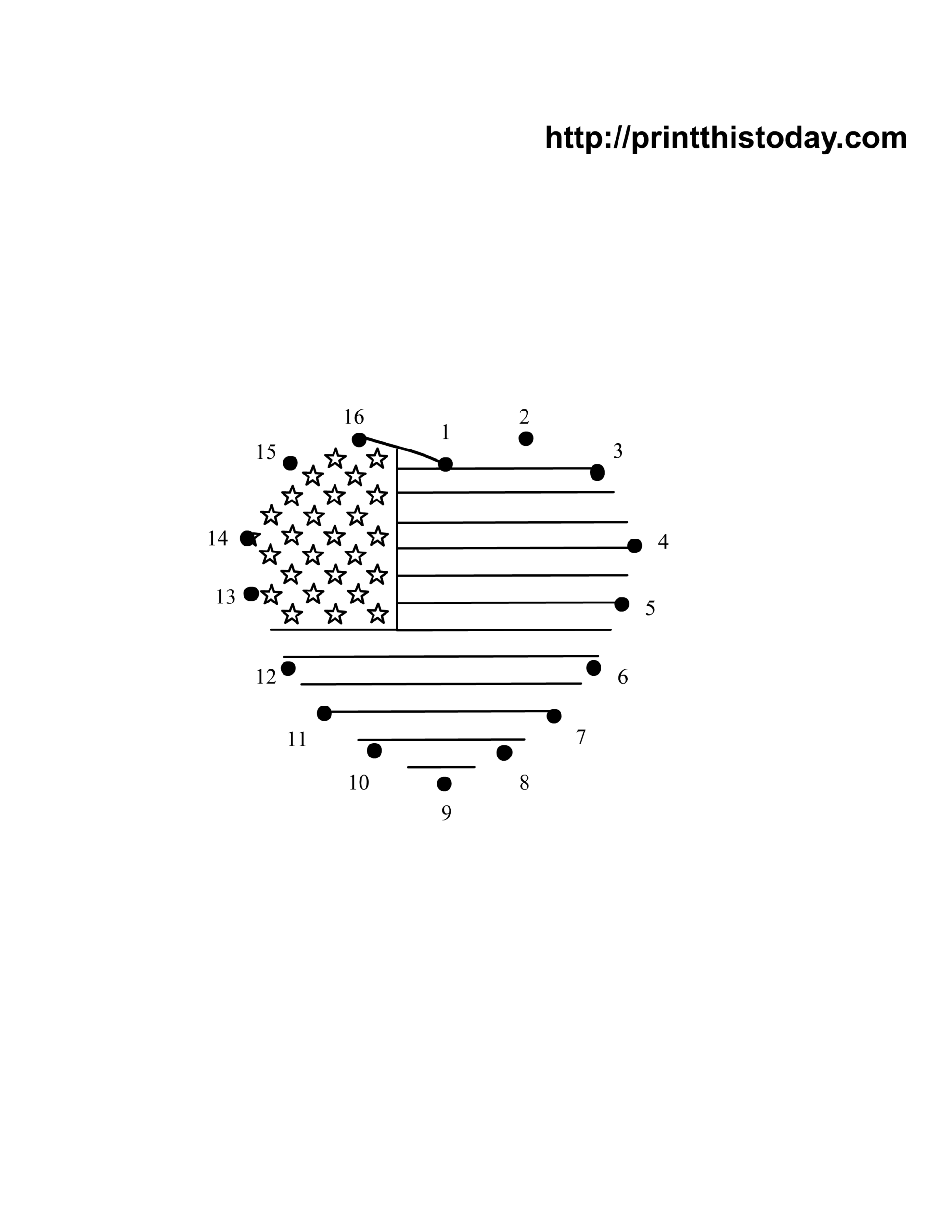 Engaging 4th Of July Dot Marker Printables featuring a star-spangled design for kids