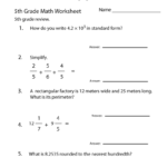 5th Grade Math Review Worksheet - Fifth Grade Math Review Worksheet 7th Grade Math, Review For Final