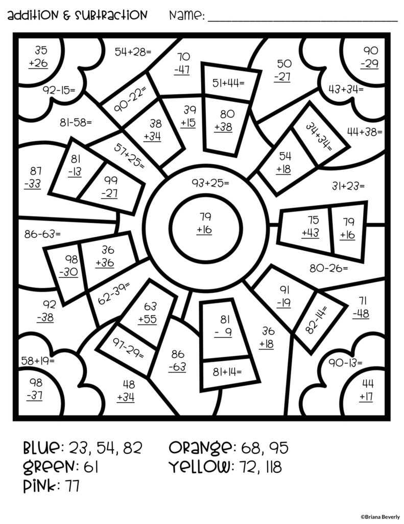 Addition And Color By Number Worksheets – Addition Color by Number Worksheets – Nature Inspired Learning … Addition And Color By Number Worksheets - Addition Color by Number Worksheets - Nature Inspired Learning ...
