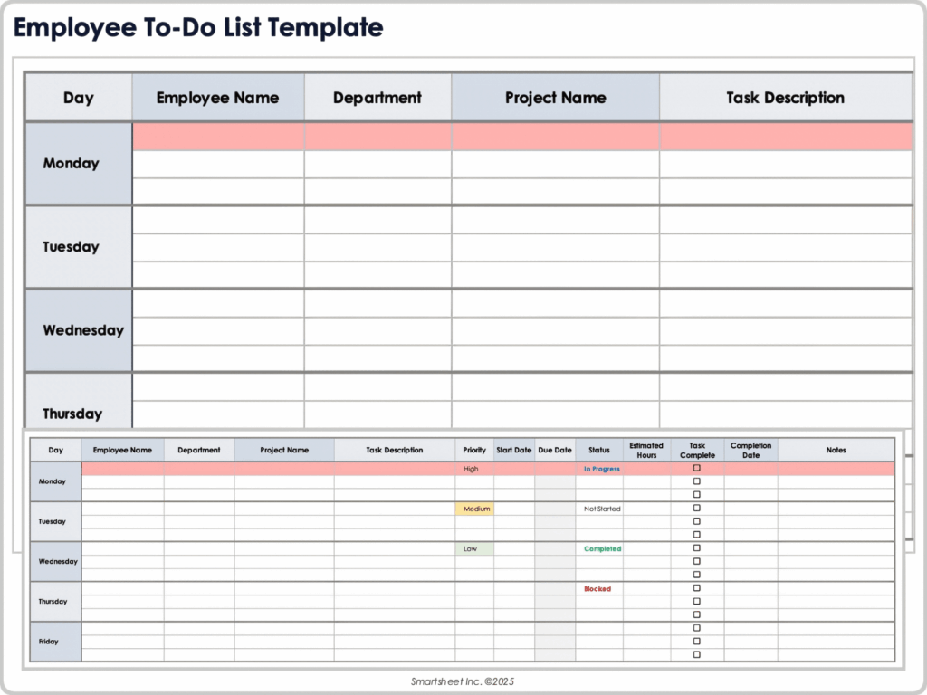 Annual To Do List Template - best to do list excel templates