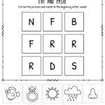Beginning Sounds Cut And Paste - Beginning Sound Phonics Worksheets Cut and Paste Fine Motor Activities ...