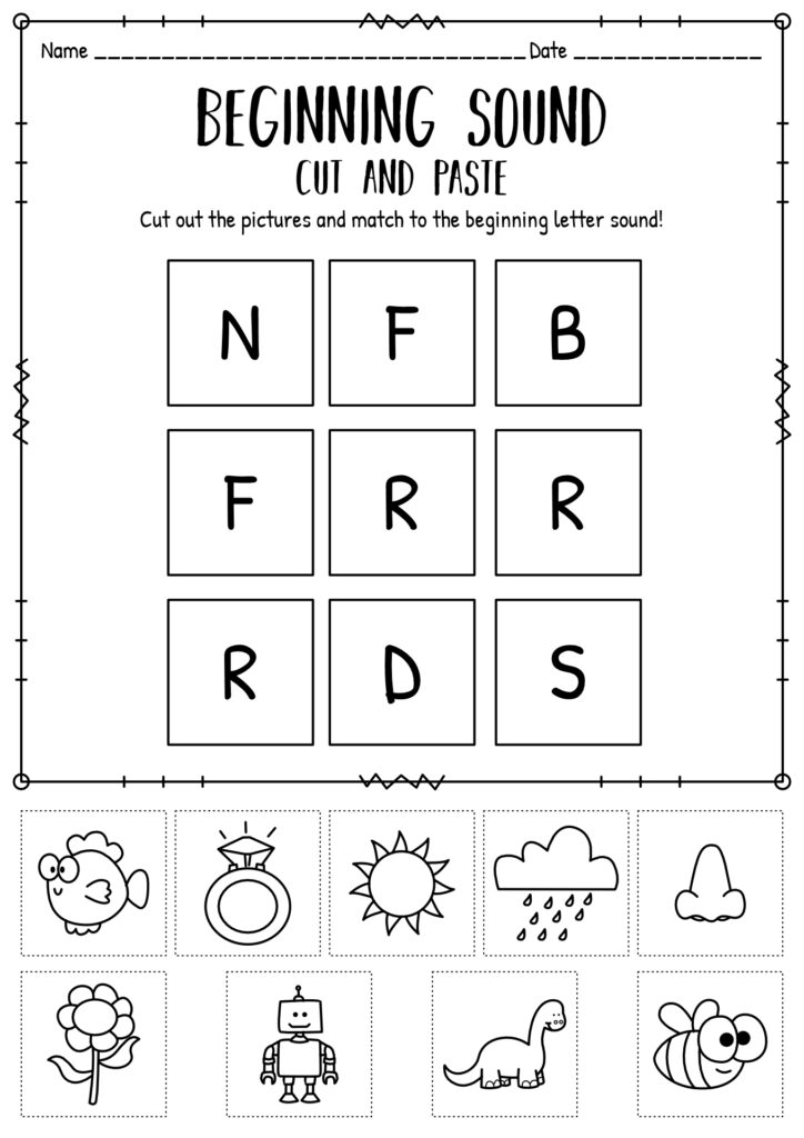 Beginning Sounds Cut And Paste – Beginning Sound Phonics Worksheets Cut and Paste Fine Motor Activities … Beginning Sounds Cut And Paste - Beginning Sound Phonics Worksheets Cut and Paste Fine Motor Activities ...