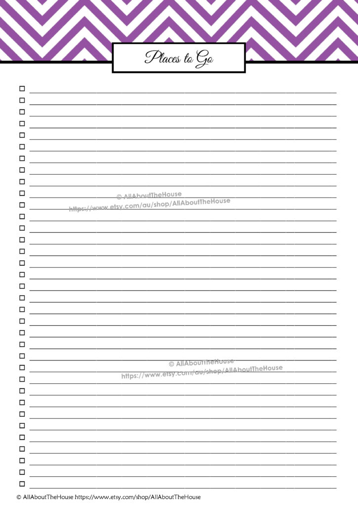 bucket list