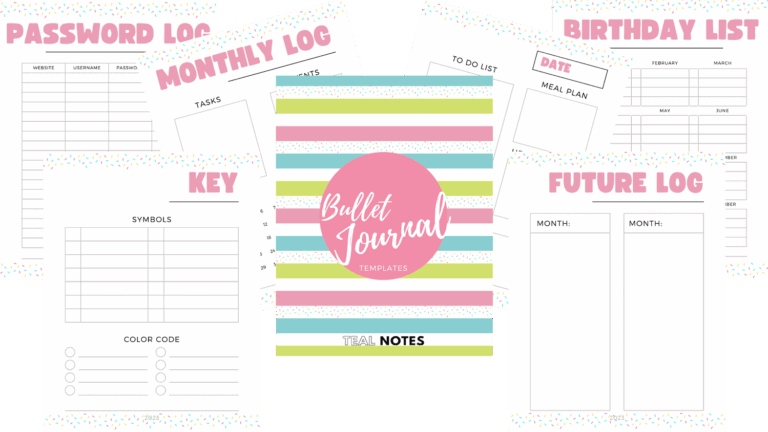 Bullet Journal To Do List Template - bullet journal template