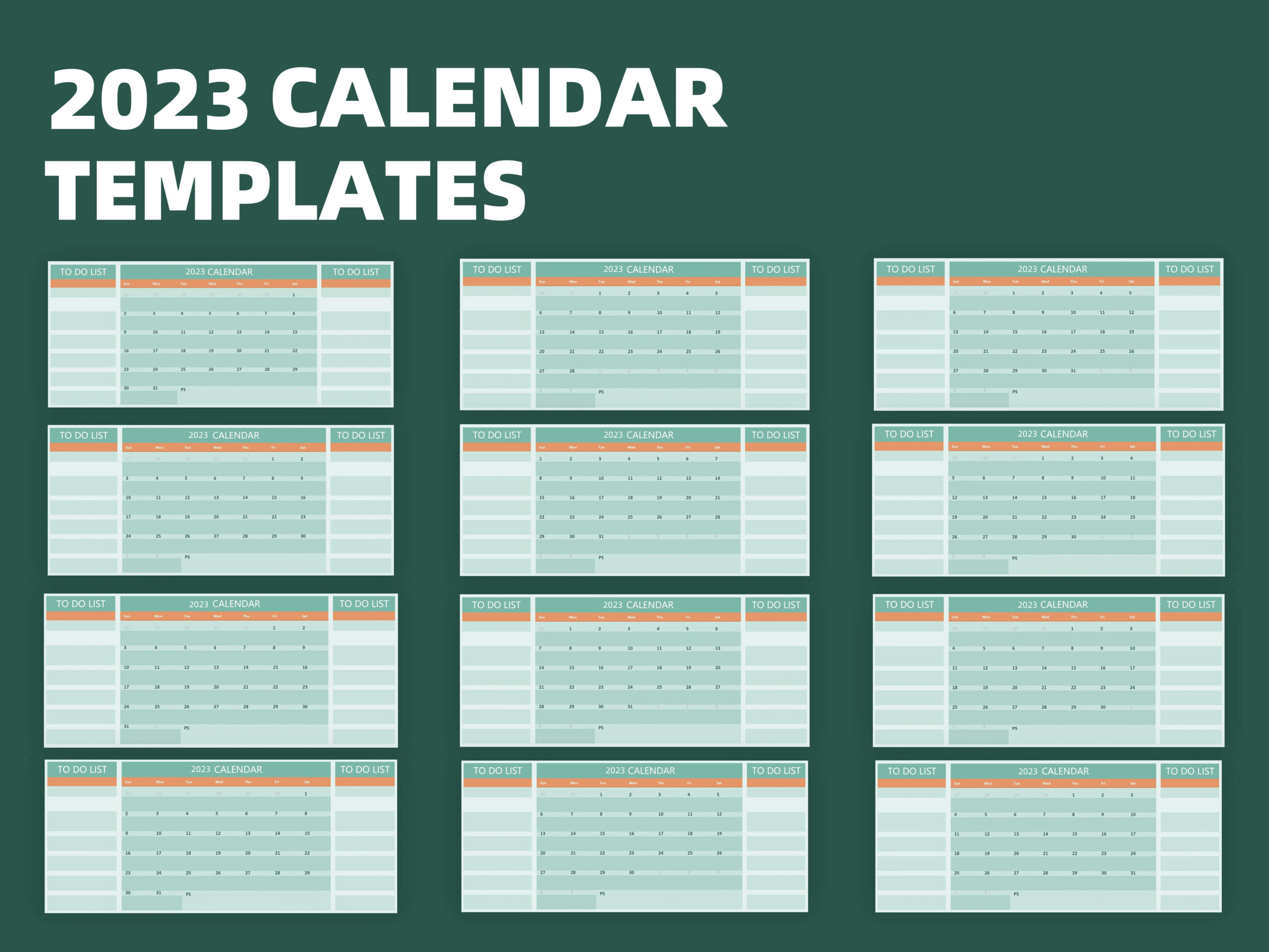 Calendar Template To Do List - 2023 monthly calendar with to do list xlsx excel calendars 4b90f559