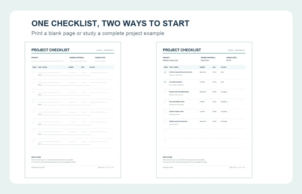 category checklist template category checklist template