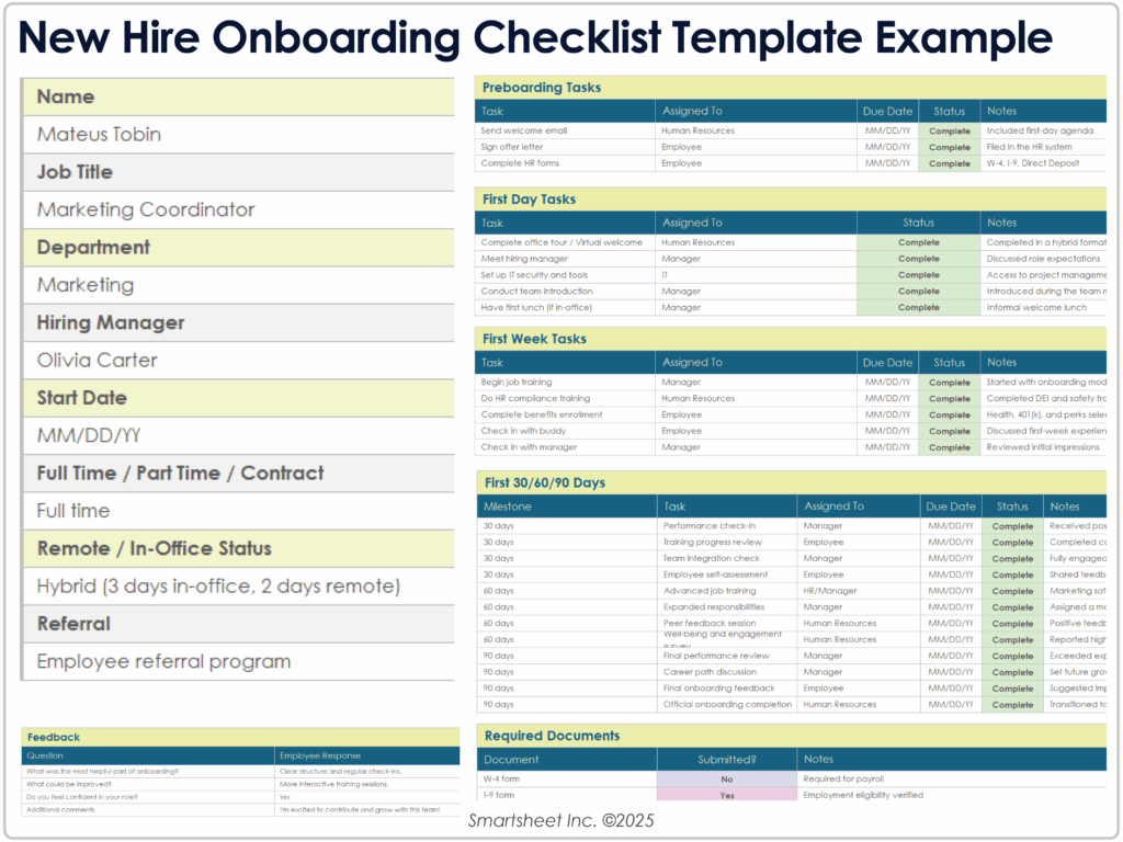Change Over Checklist Template Standard Work - free onboarding checklists and templates