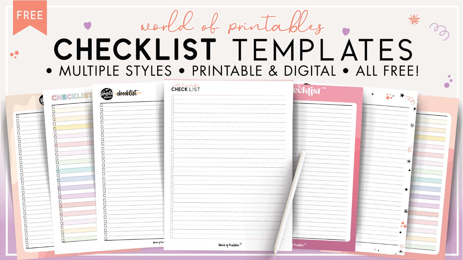 Check List Print Out Template - checklist templates