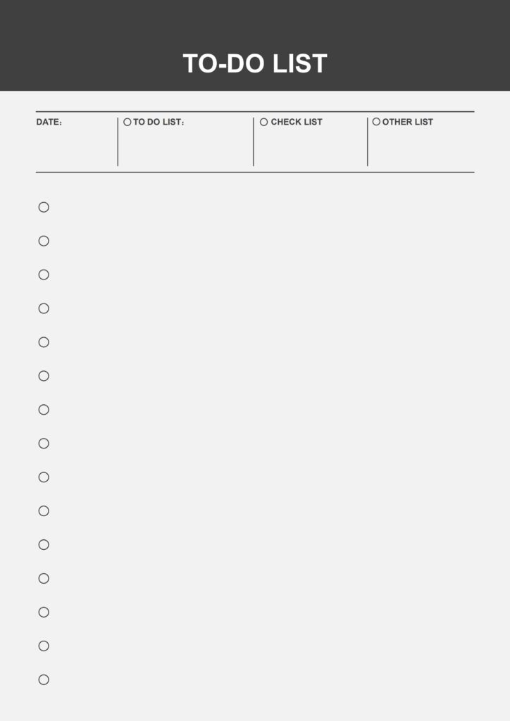 Check To Do List Free Template - Simple To do List pdf pdf 86318030