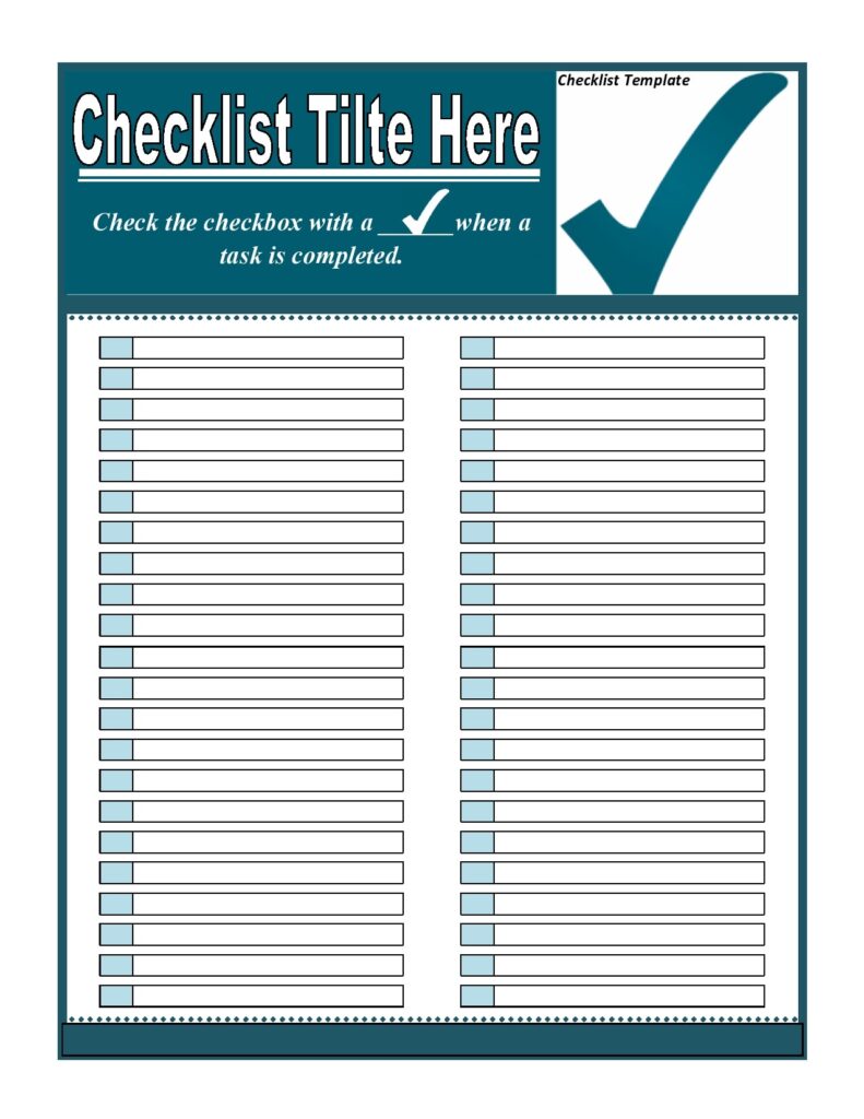 checklist checklist