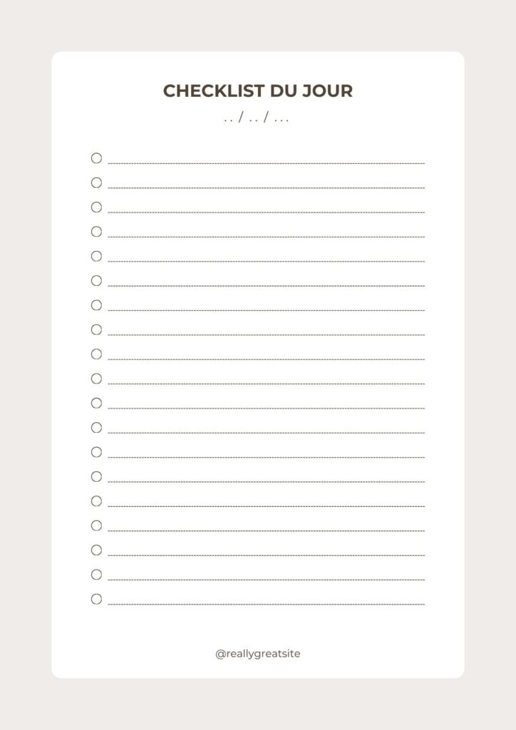 checklist checklist