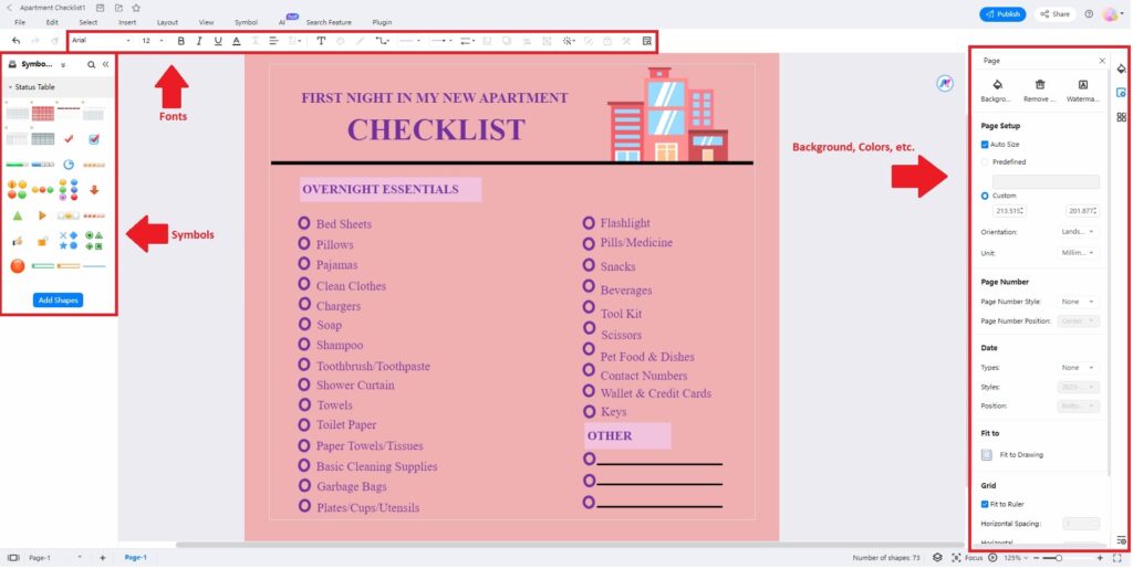 checklist design