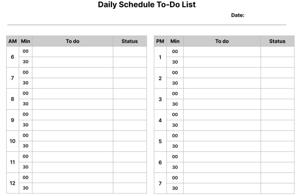 checklist form