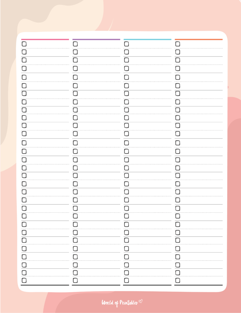 checklist template