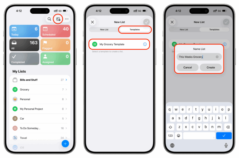 Checklist Template For Apple Free - how to use templates reminders app iphone mac