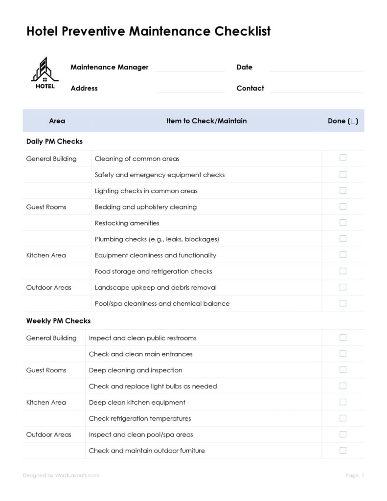 checklists