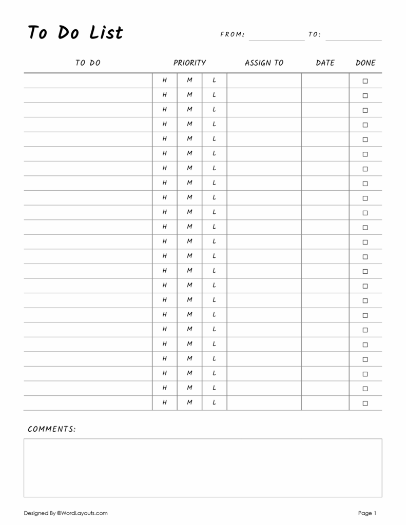 checklists