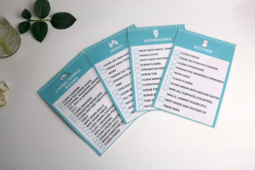 Checklists For Organization At Work - 12 lists to make to organize yourlife