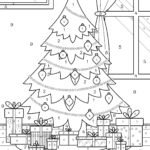 Christmas Tree Color By Number - Color By Number Christmas Tree