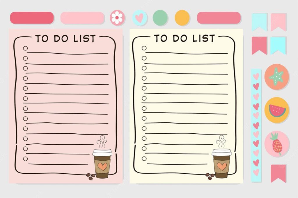 coffee to do list cute template printabl