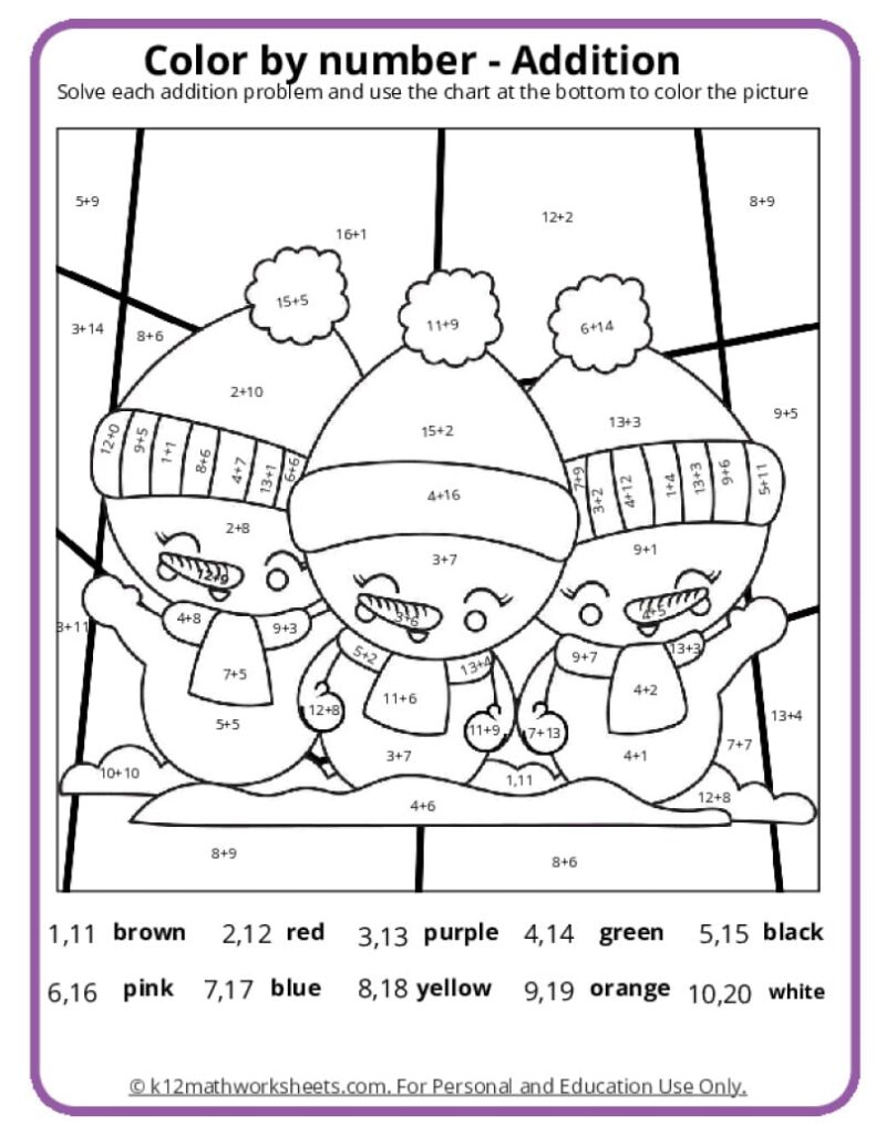 Color By Number Addition Free – Printable 2 Digit Addition Coloring Worksheets Free Color By Number Addition Free - Printable 2 Digit Addition Coloring Worksheets Free