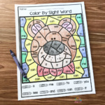 Color By Number Sight Words - Color By Sight Word Worksheet Free