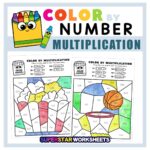 Color By Number With Math Problems - Math Mystery Multiplication Coloring Worksheets Multiplication Mystery