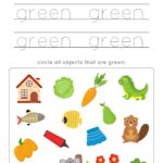 Color Green Worksheet For Preschool - Green Colour Objects For Preschool