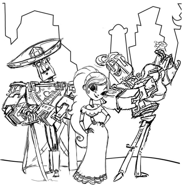 Coloring Pages Book Of Life - Book Of Life Coloring Pages Printable