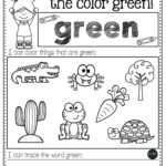 Coloring Pages For The Color Green - Green Worksheets For Kindergarten - Kindergarten Worksheets