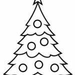Coloring Sheet Of Christmas Tree - Christmas Tree Coloring Sheet