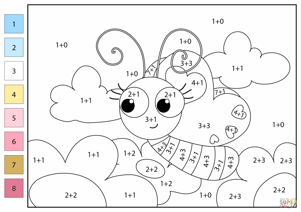 Colour By Number Addition Worksheets – addition color by number Colour By Number Addition Worksheets - addition color by number