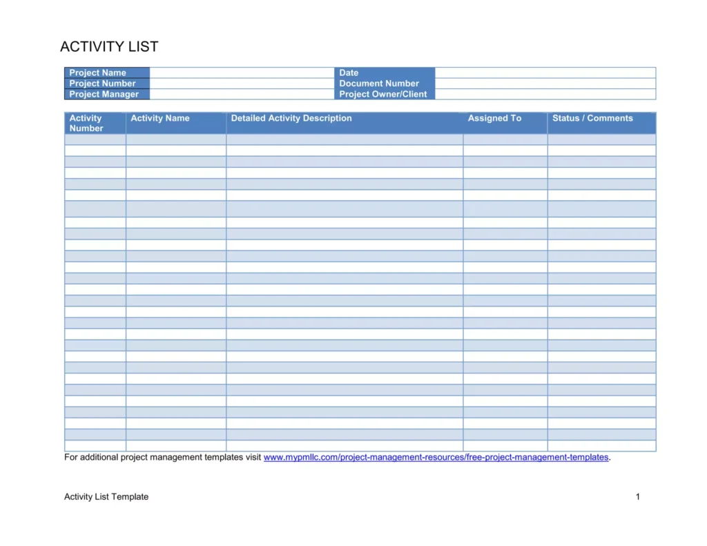 Comprehensive List Template With Suggested Content Addition – activitylisttemplatedocx Comprehensive List Template With Suggested Content Addition - activitylisttemplatedocx