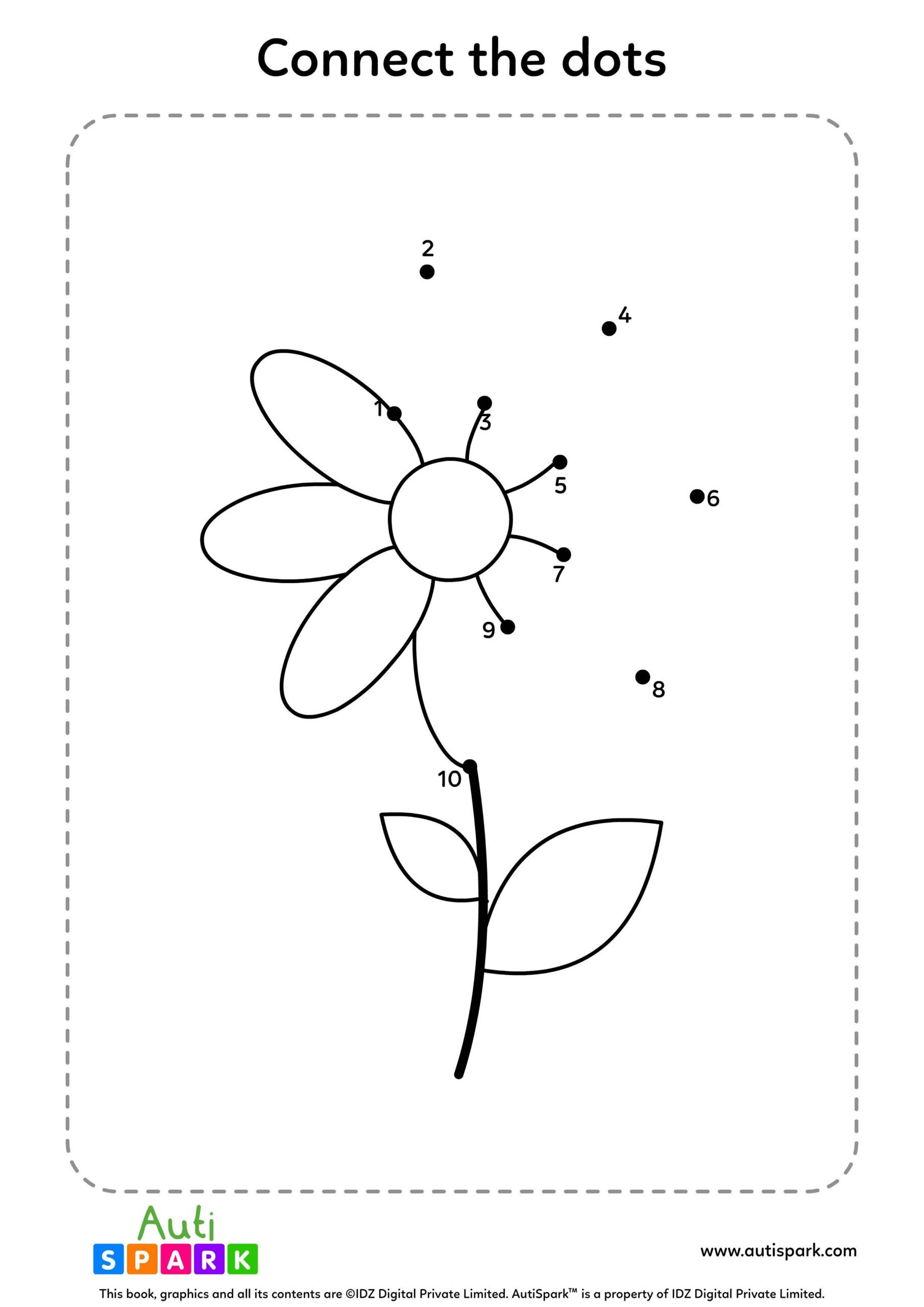 Connect The Dots 1-10 - Connect The Dots 1 to 10 Worksheets Special Education Worksheets 6078245