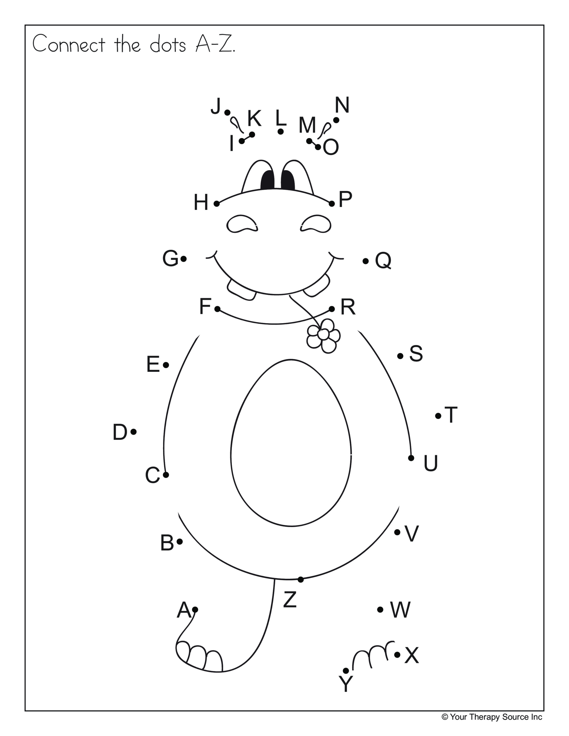 Connect The Dots Worksheets Kindergarten - connect dots
