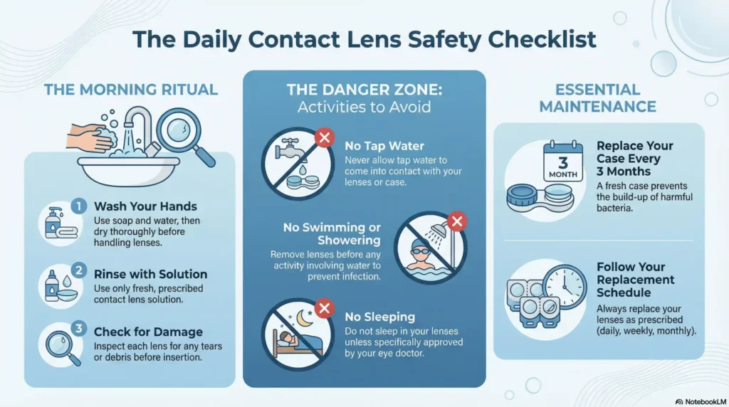 contact len safety tips contact len safety tips
