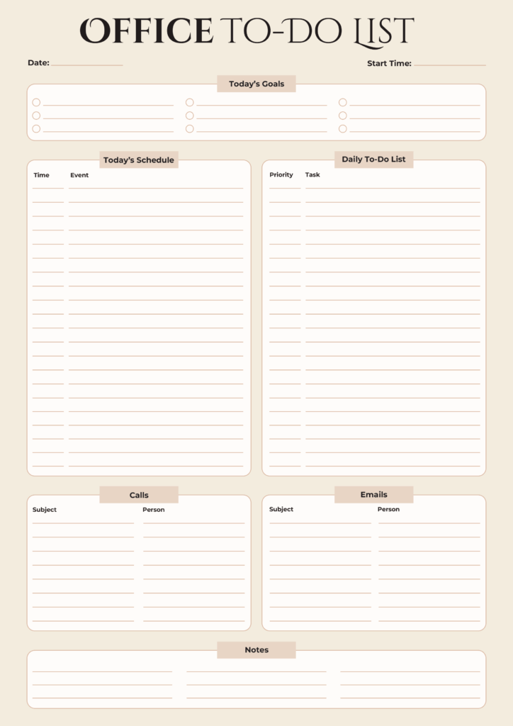 Corporate To Do List Template - to do list templates