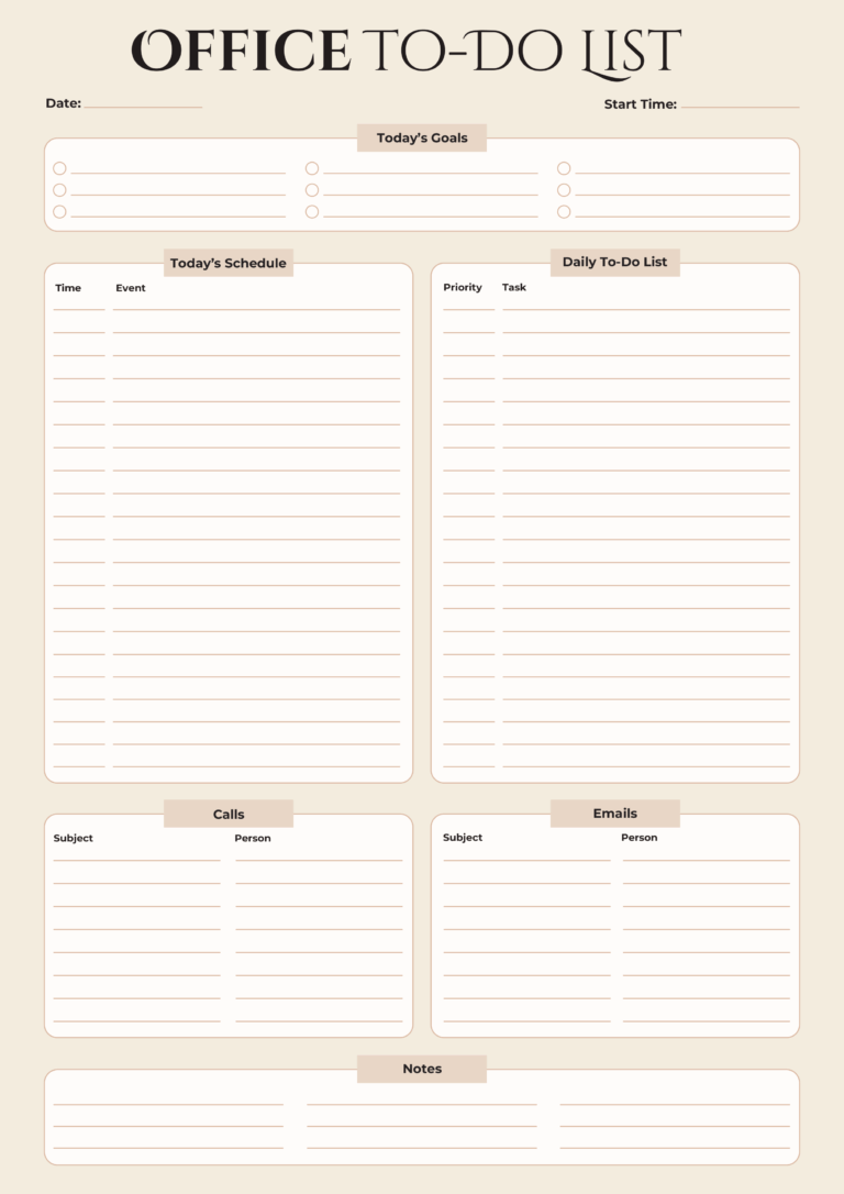 Corporate To Do List Template - to do list templates