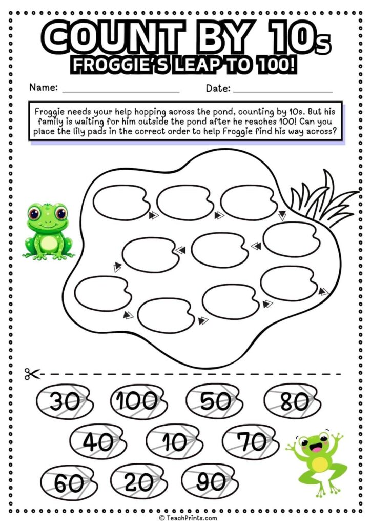 Count By 10 Worksheets Kindergarten - Counting By 10s Worksheet Kindergarten