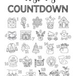 Countdown To Christmas Coloring Pages - Free Christmas Coloring Countdown Calendar - The Craft-at-Home Family
