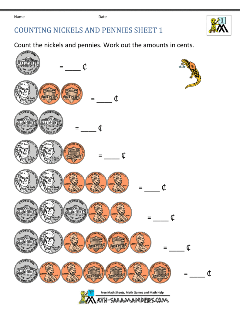 Counting Nickels And Pennies Worksheet – Counting Money Worksheets 1st Grade Counting Nickels And Pennies Worksheet - Counting Money Worksheets 1st Grade