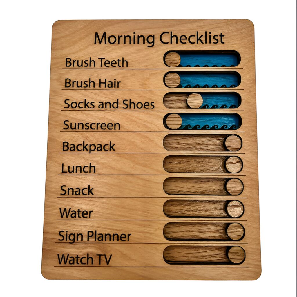 customizable to do list checklist slider with waves