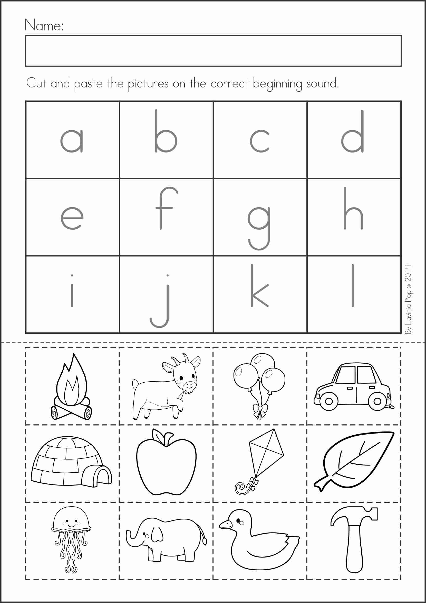 Cut And Paste Alphabet Worksheets - Alphabet Worksheets Cut And Paste | AlphabetWorksheetsFree.com - All ...