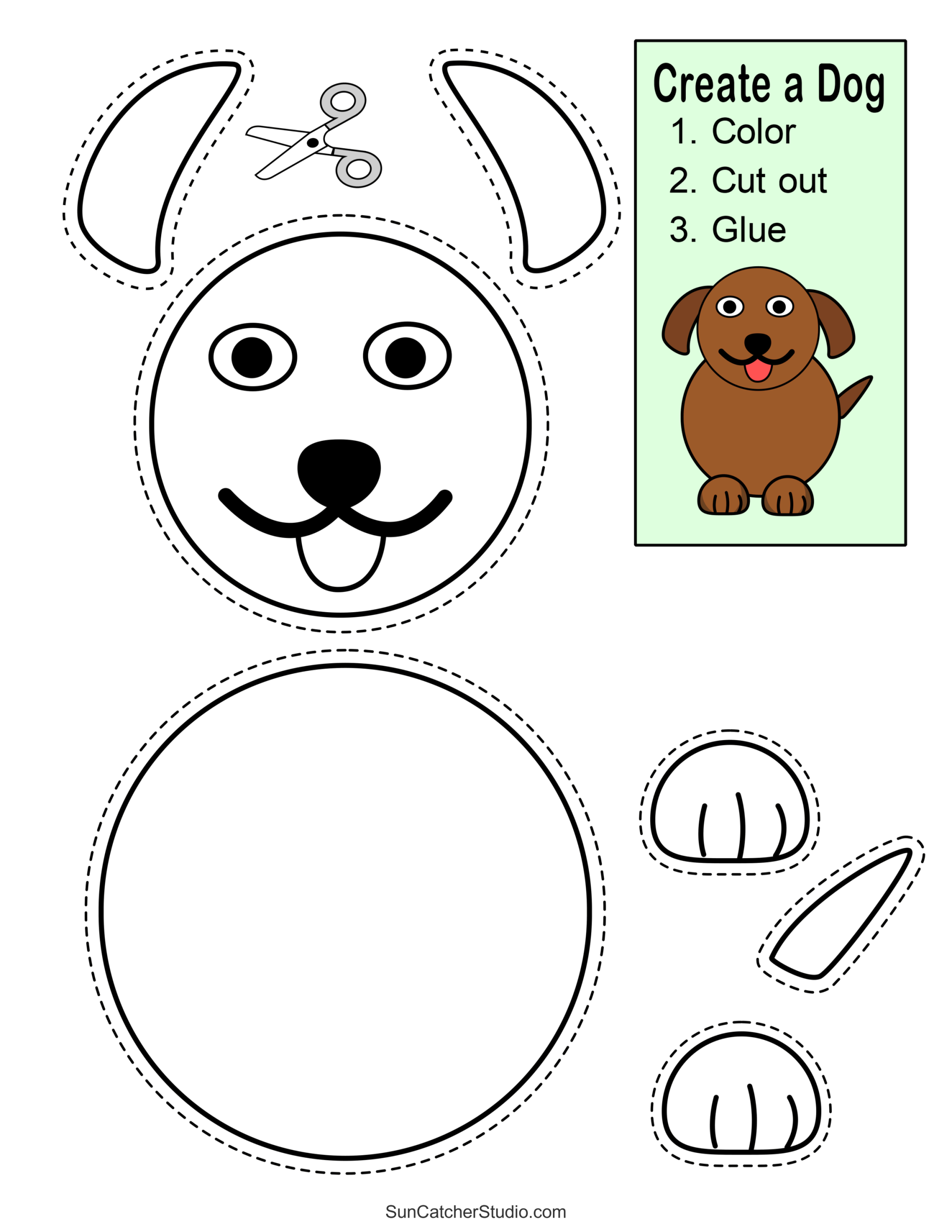 Cut And Paste For Kids - Free Printable Cut And Paste Activities For Kids - Printable Templates