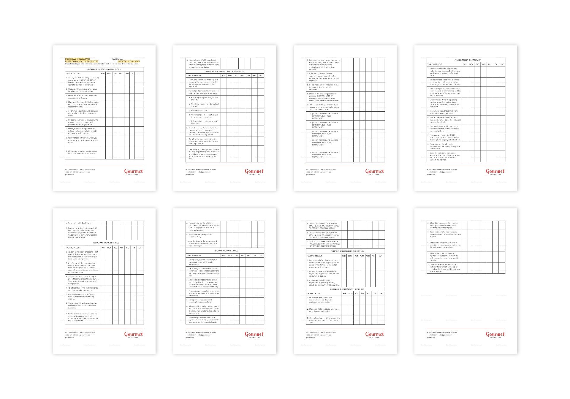 Daily Business Operations Checklist Template - operations checklist