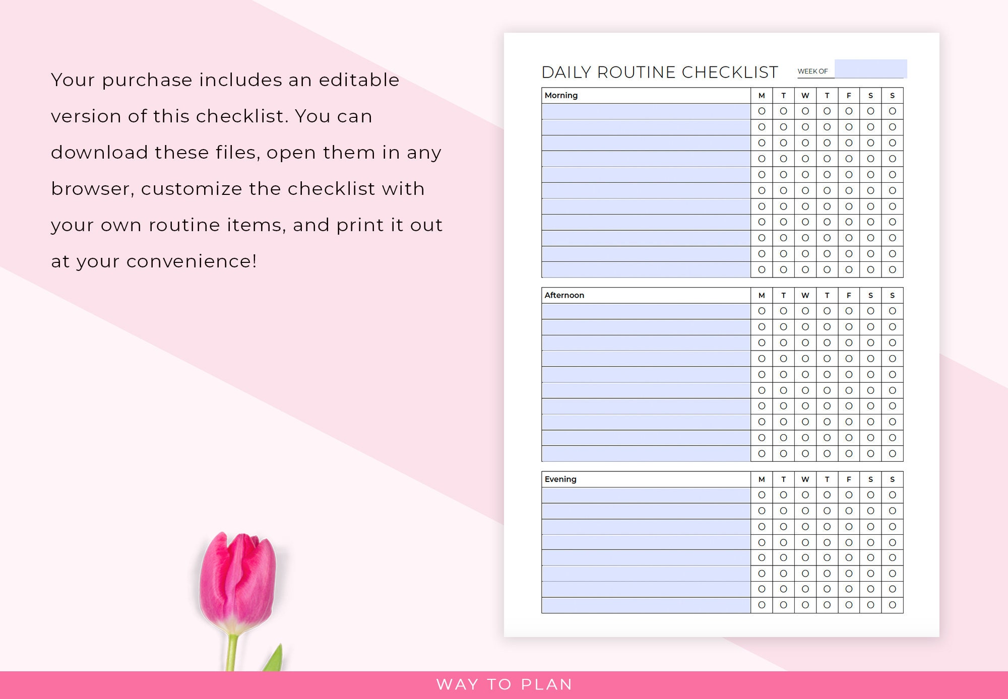 Daily Routine Checklist Template Free Download - daily routine checklist adhd routine checklist