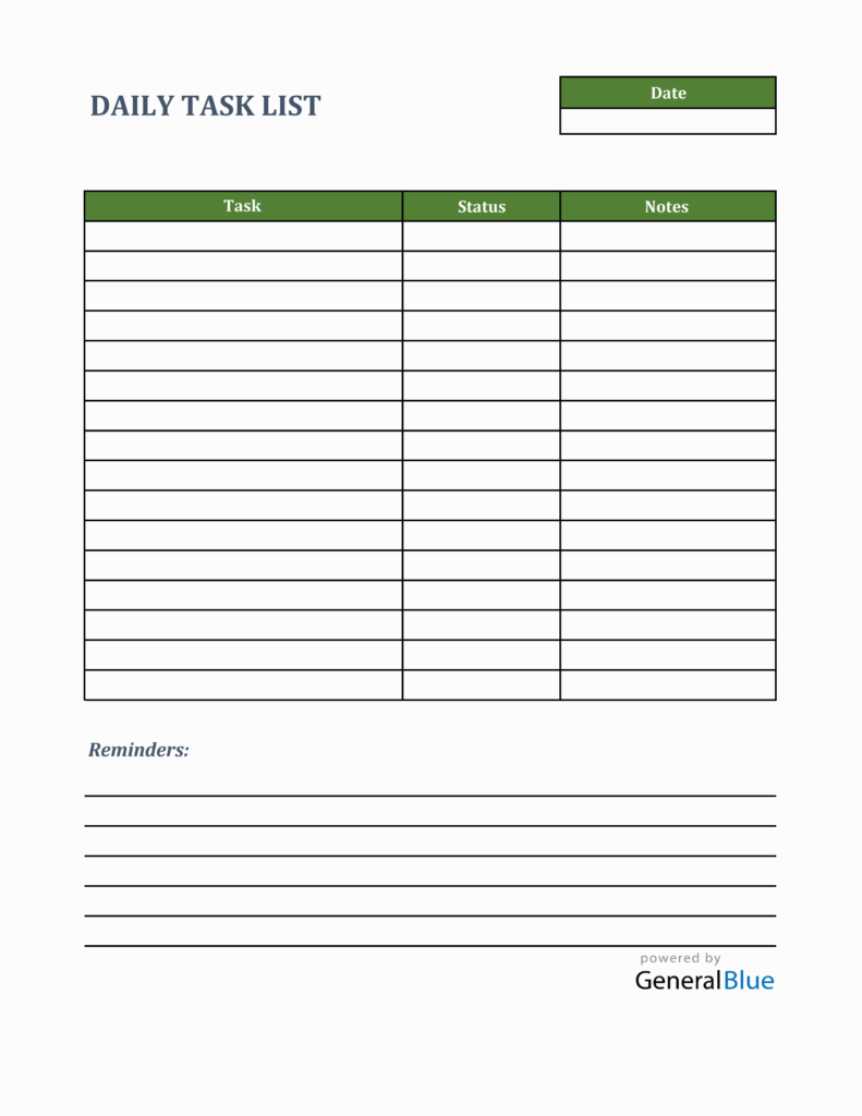 Daily Task List Template Download – tvm4qf64y Daily Task List Template Download - tvm4qf64y